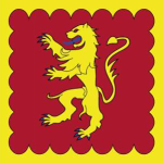 Square version of the Carmarthenshire flag