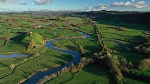 Towy Valley aerial view